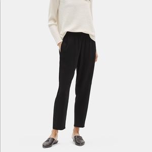 Eileen Fisher Black Silk Pant L